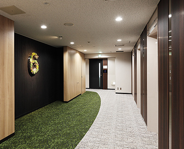Elevator hall after renovation